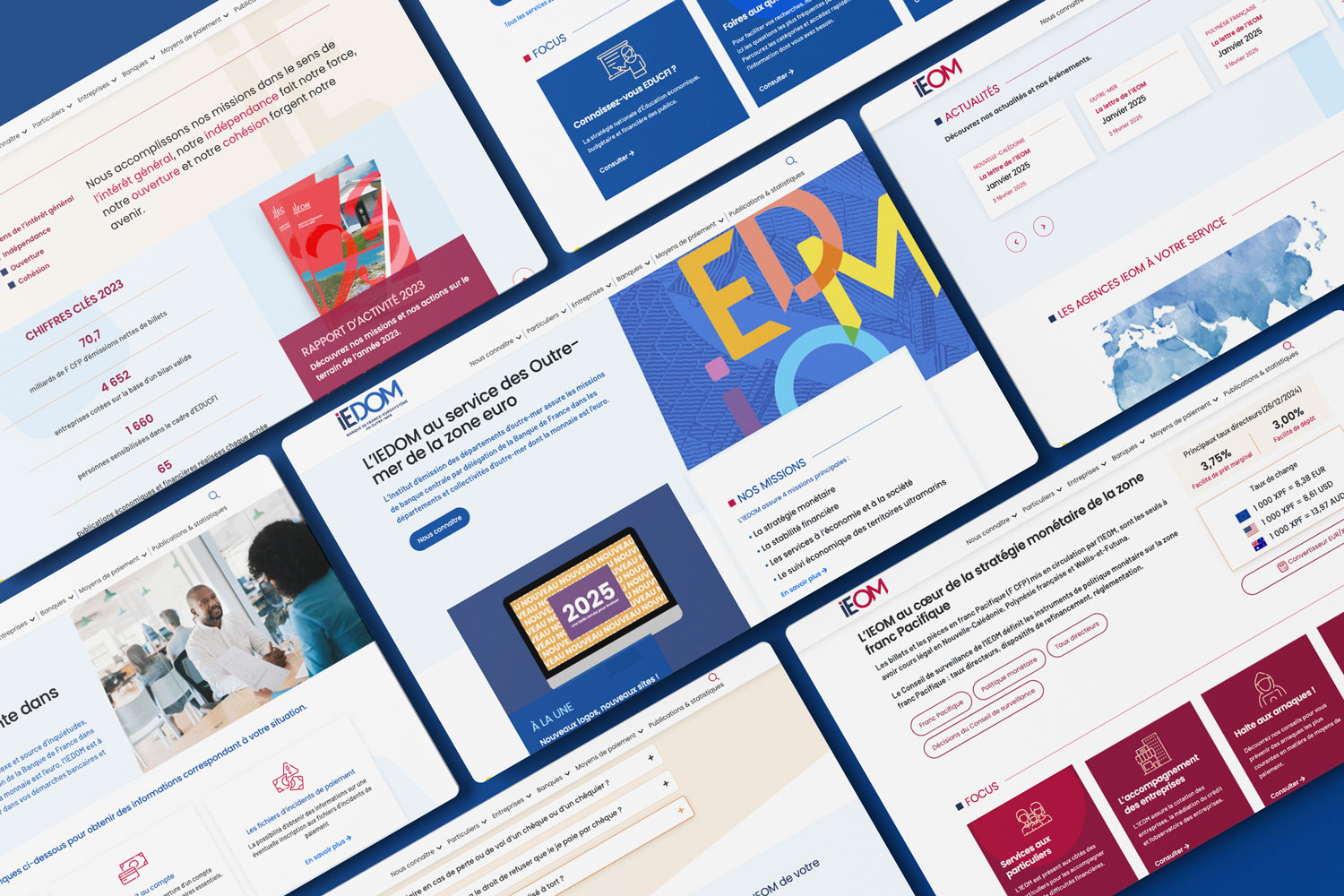 Refonte sites web IEDOM - IEOM